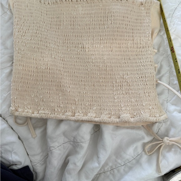 NWOT Lone Star Cream Lace-Up Corset Tube Top - Medium - Boho Western - Picture 4 of 6